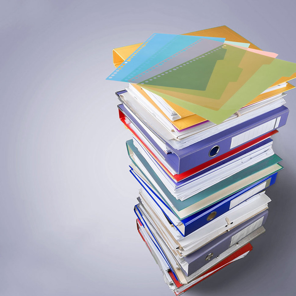 Index Tab Divider - 12Sets Color Index Dividers Plastic Binder