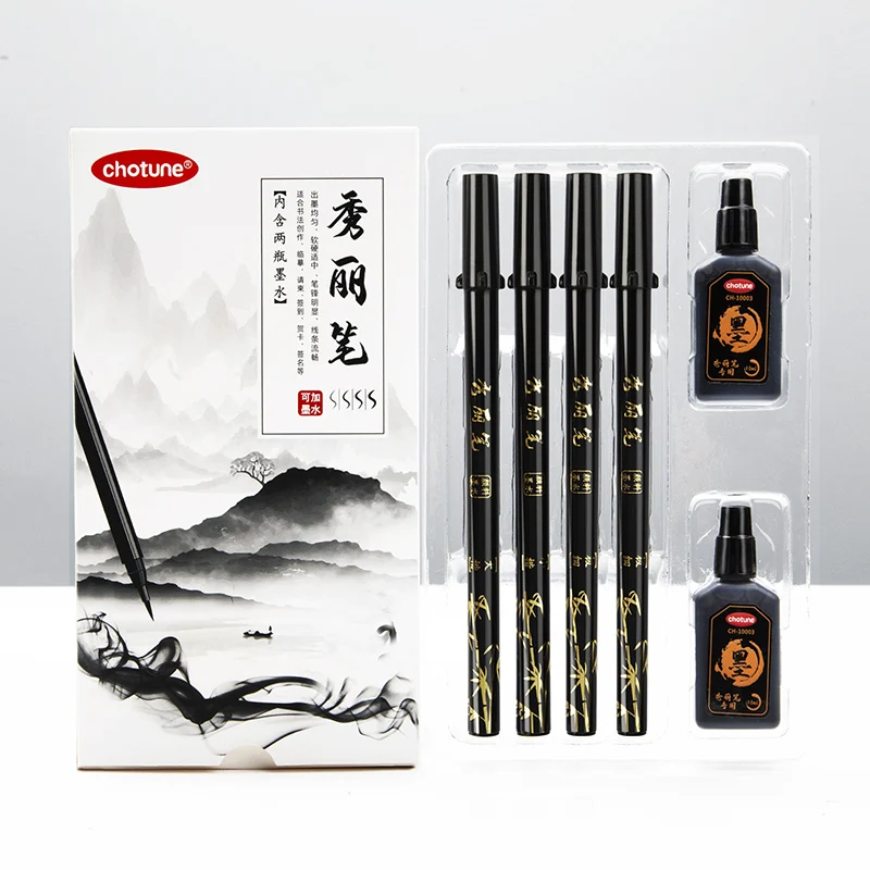 Brush Lettering Pens Set Black - огляд і ціна Fountain Pen Ink