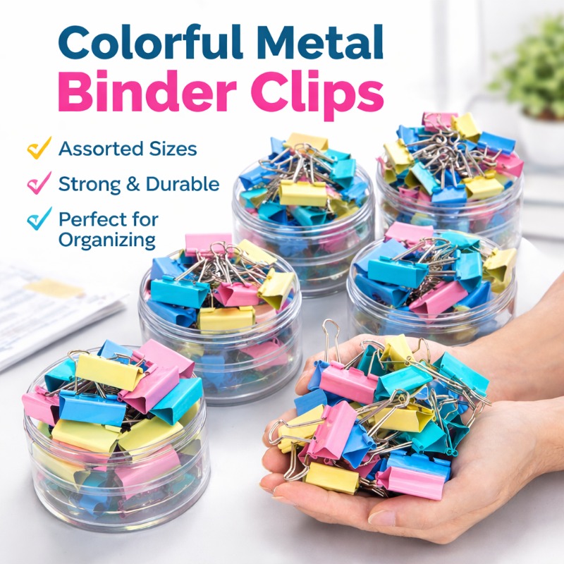 40PCS/Set Long Colorful Metal  - огляд і ціна Is Stationery Office Supply