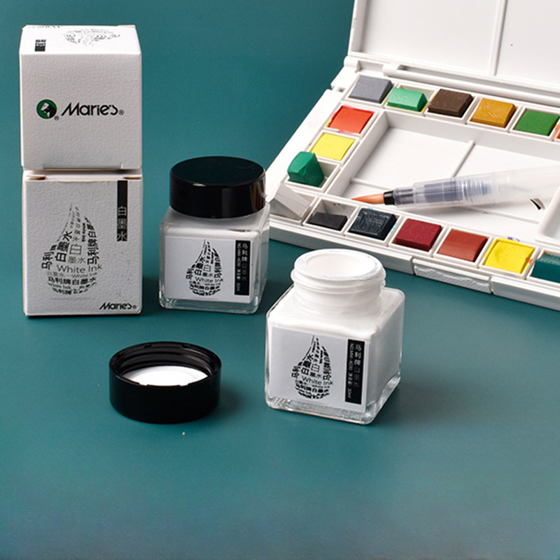 30ML Bottled Watercolor White  - огляд і ціна Correction Fluid White