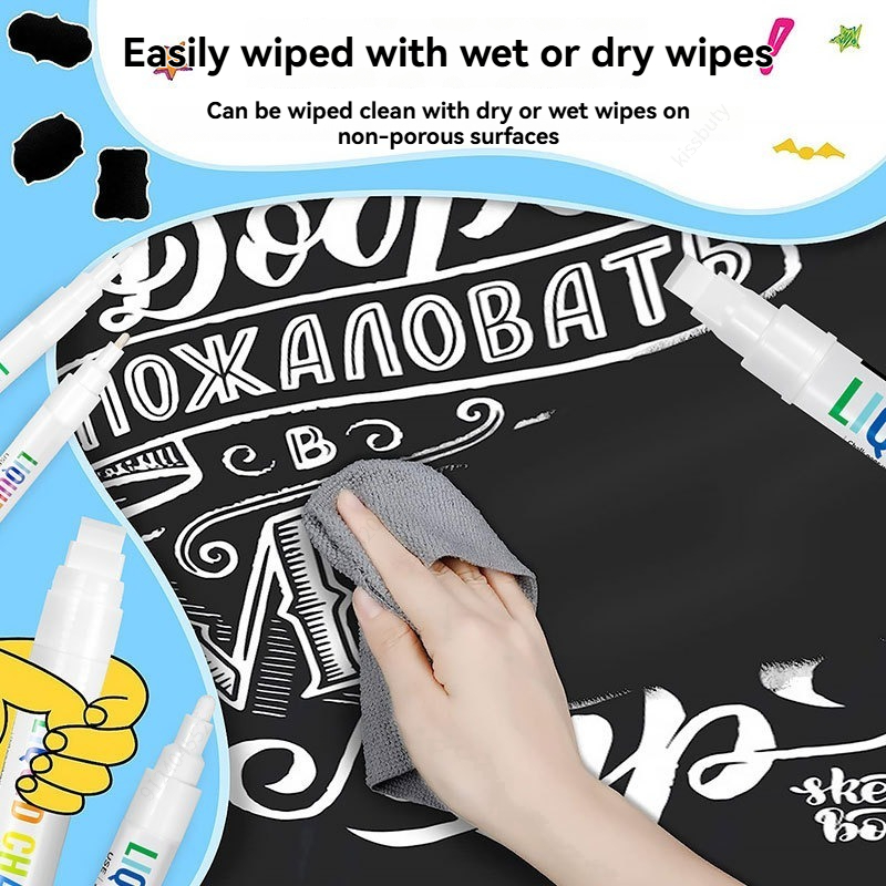 5pcs/set White Chalk Markers L - огляд і ціна Correction Fluid White