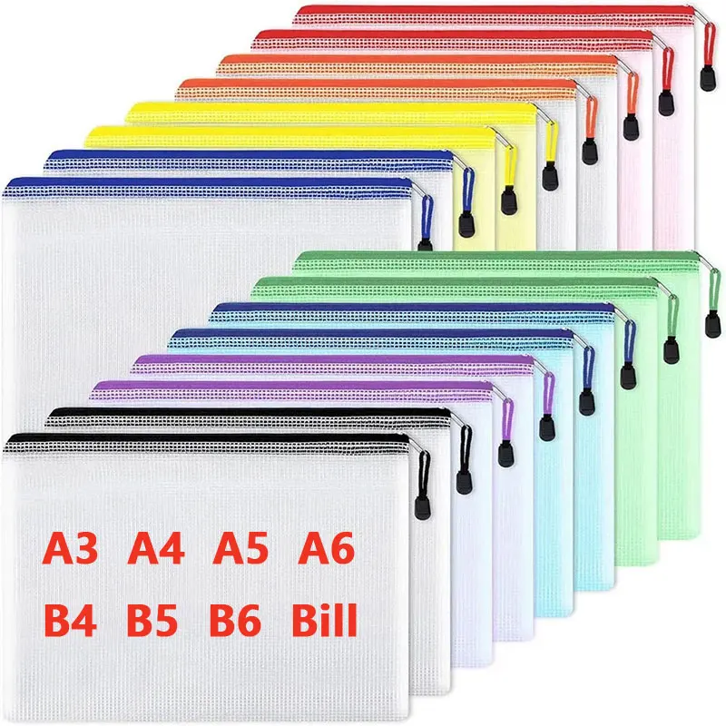 A3/A4/A5/A6 Mesh Zipper Pouch  - огляд і ціна Portfolio Folder Zip