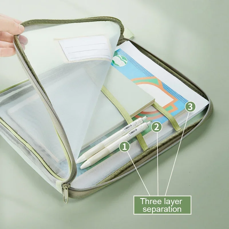 A4 Clear Mesh Zipper Document  - огляд і ціна Portfolio Folder Zip