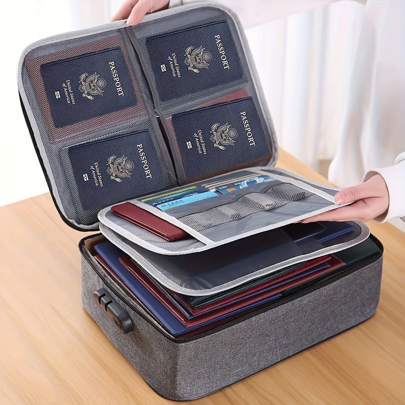 Lockable File Storage Bag,3-La - огляд і ціна Portfolio Folder Zip