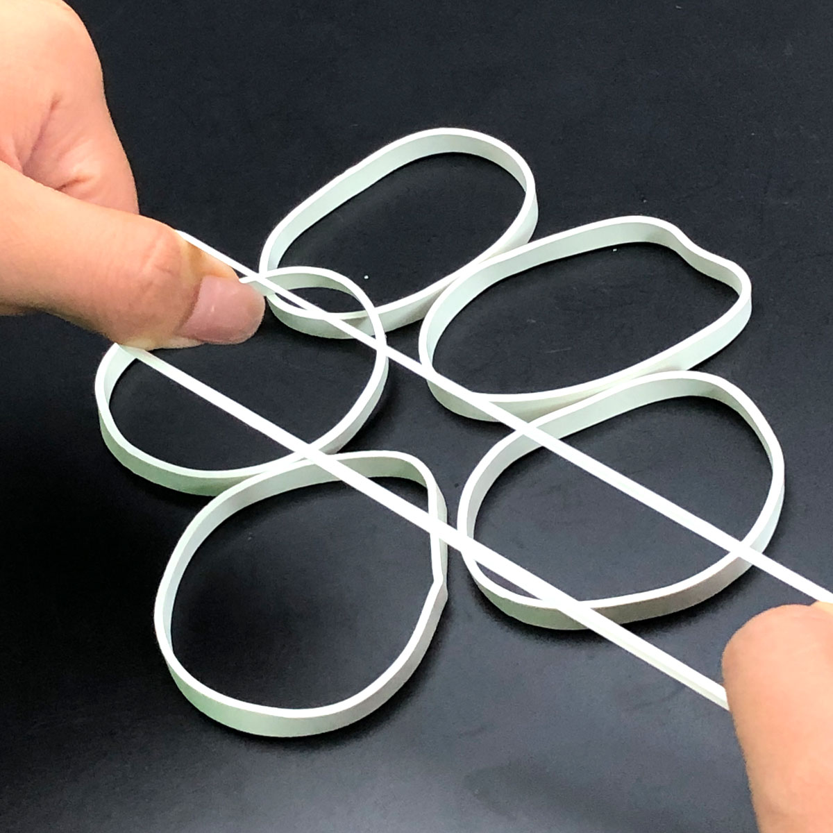 100pcs Rubber Bands White Colo - огляд і ціна Stationery Warehouse