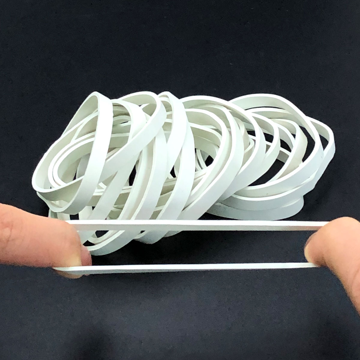100pcs Rubber Bands White Colo - огляд і ціна Stationery Warehouse