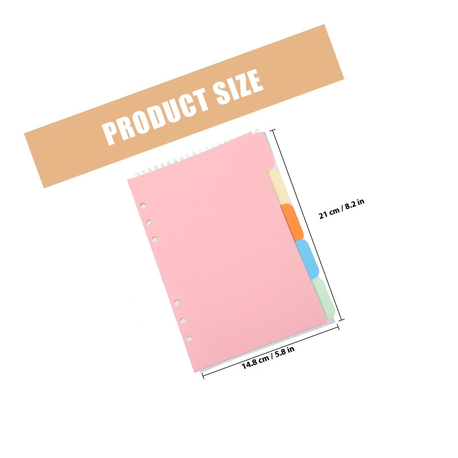 1Set A5 Tab Dividers Index Col - огляд і ціна Index Tab Divider
