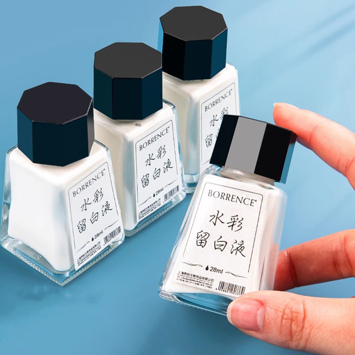 Borrence 28ml Watercolor Maski - огляд і ціна Correction Fluid White