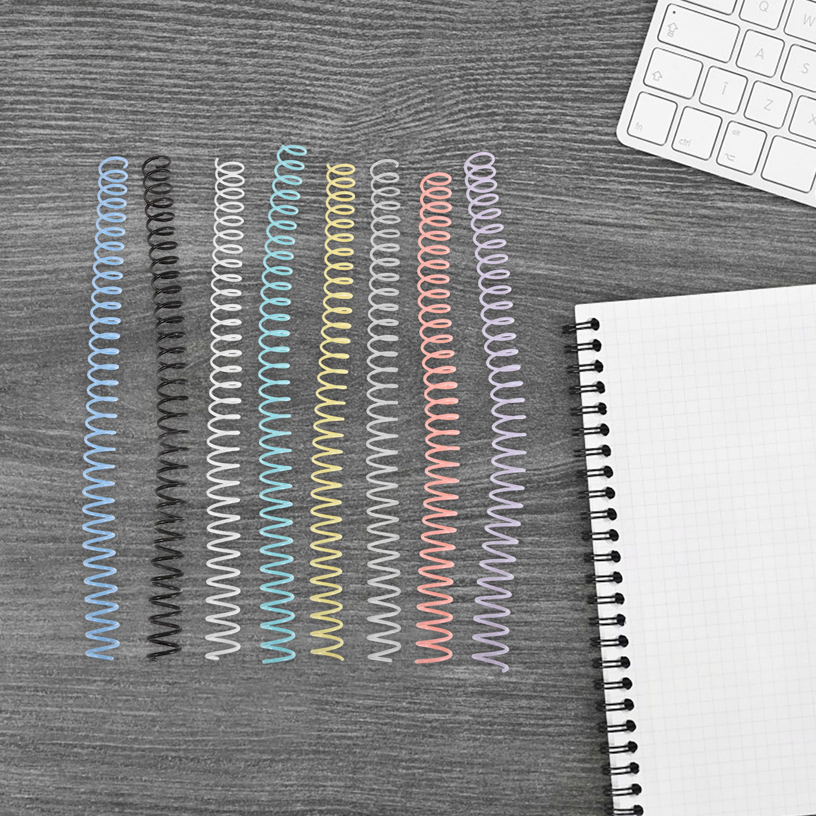 8Pcs Plastic Spiral Binding Co - огляд і ціна Binding Comb Plastic