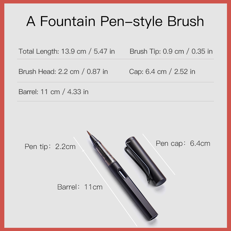 Fountain Brush Pen Set with 50 - огляд і ціна Fountain Pen Ink