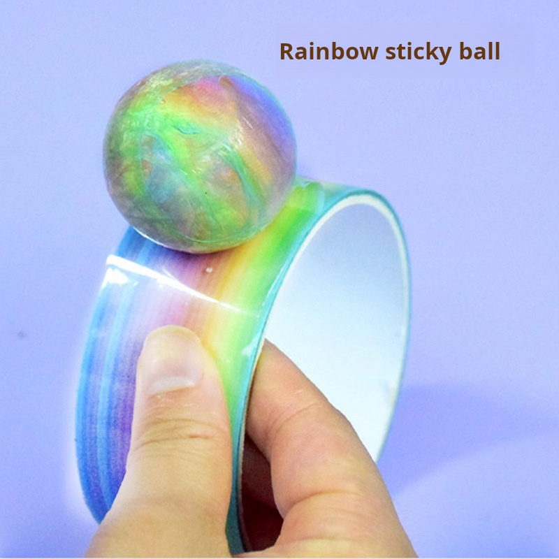 1pcs Rainbow Balls Sticky Ball - огляд і ціна Glue Stick Pack