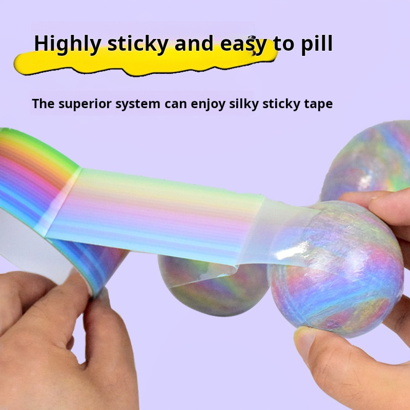 1pcs Rainbow Balls Sticky Ball - огляд і ціна Glue Stick Pack