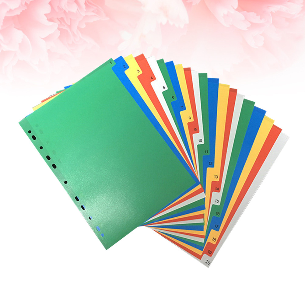 40Pcs A4 Bright Color Index Ta - огляд і ціна Index Tab Divider