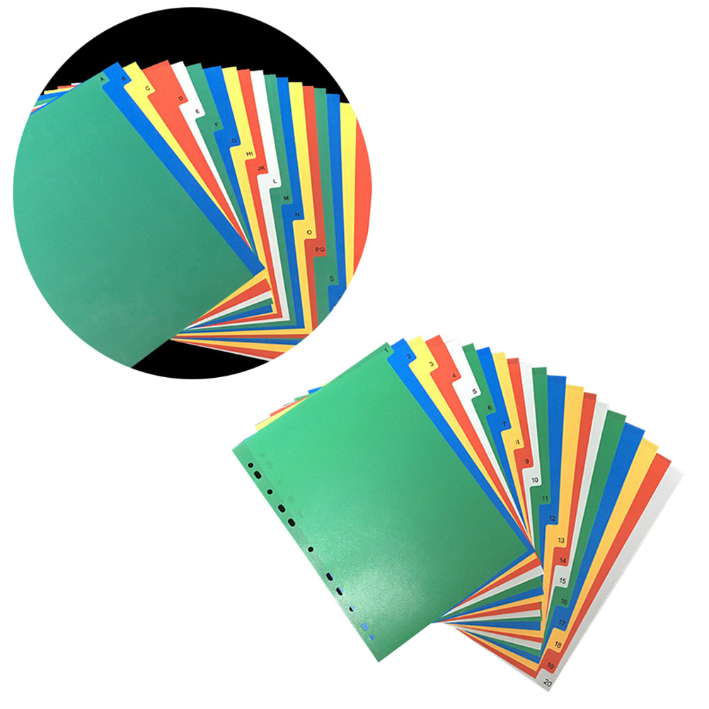 40Pcs A4 Bright Color Index Ta - огляд і ціна Index Tab Divider