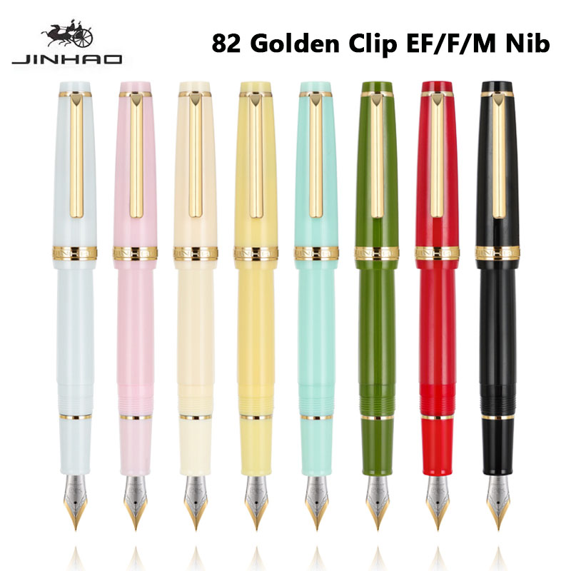 Jinhao 82 Fountain Pen Golden  - огляд і ціна Stationery Supplies Business