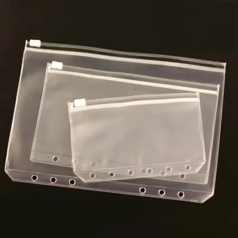 10Pcs  A5 A6 A7 Binder Pocket  - огляд і ціна Portfolio Folder Zip