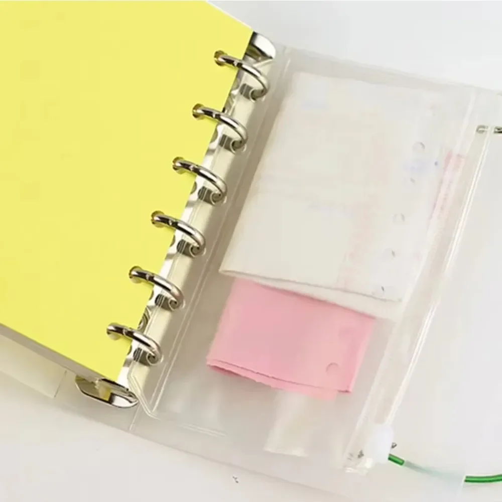 10Pcs  A5 A6 A7 Binder Pocket  - огляд і ціна Portfolio Folder Zip