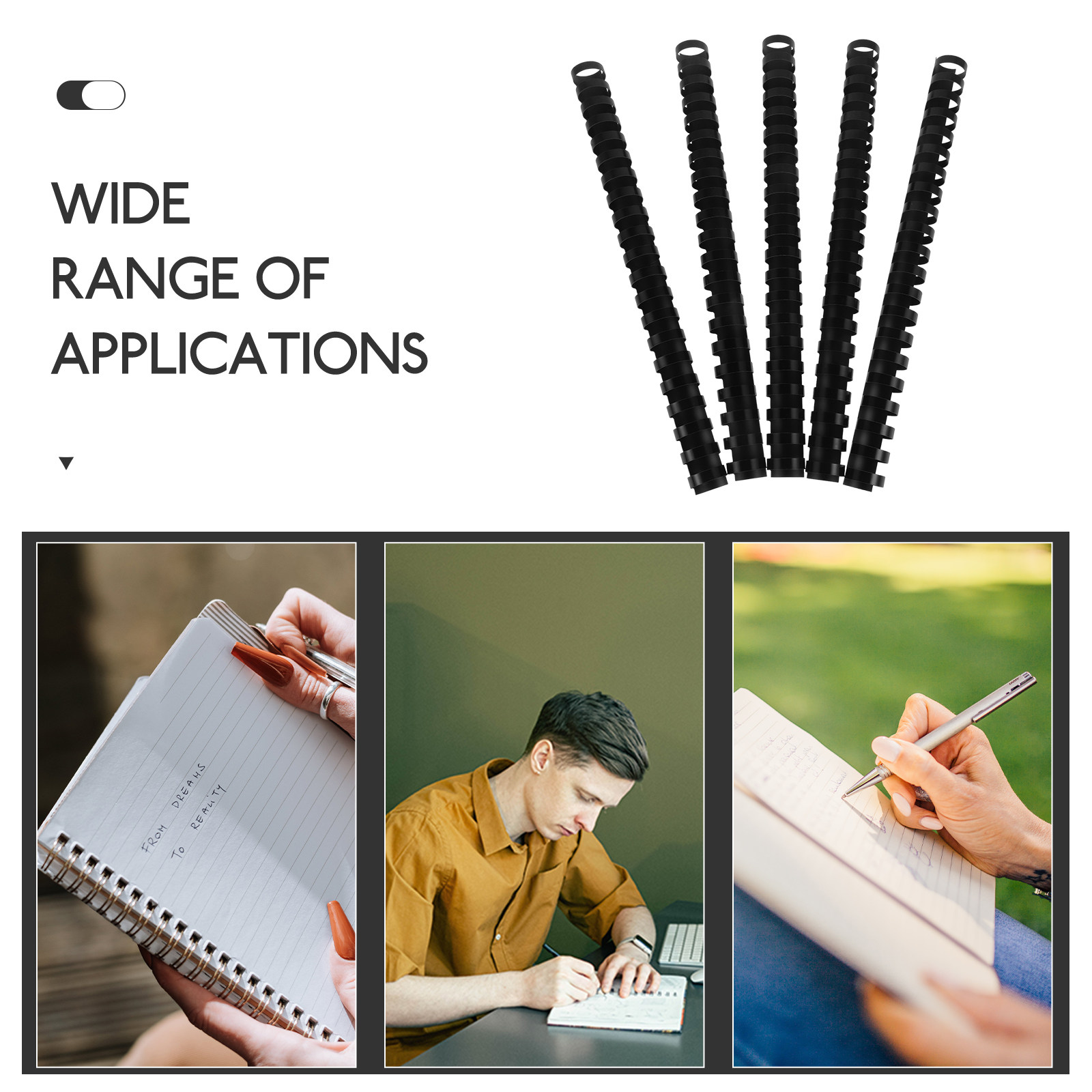 50Pcs 21-Ring Plastic Comb Bin - огляд і ціна Binding Comb Plastic