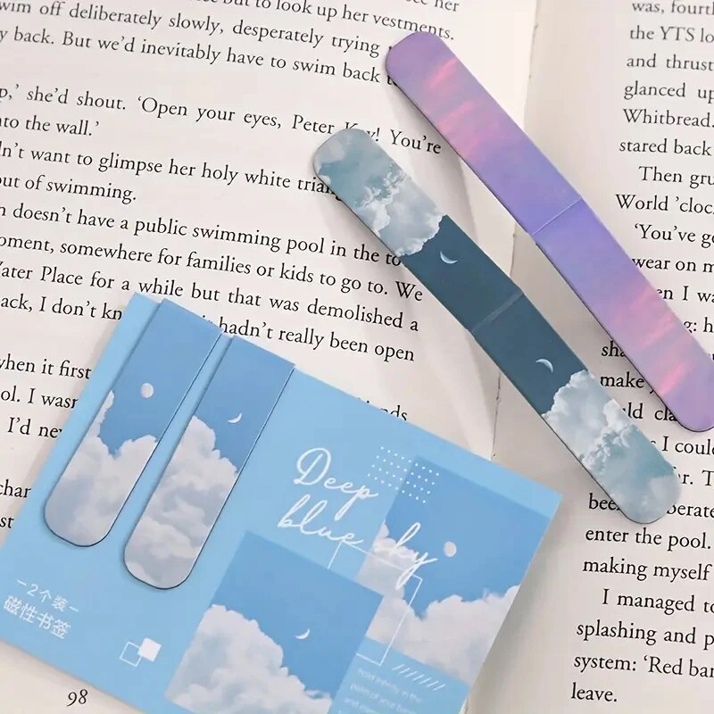2Pcs/Set Bookmarks Beautiful N - огляд і ціна Paperclip Magnetic Set