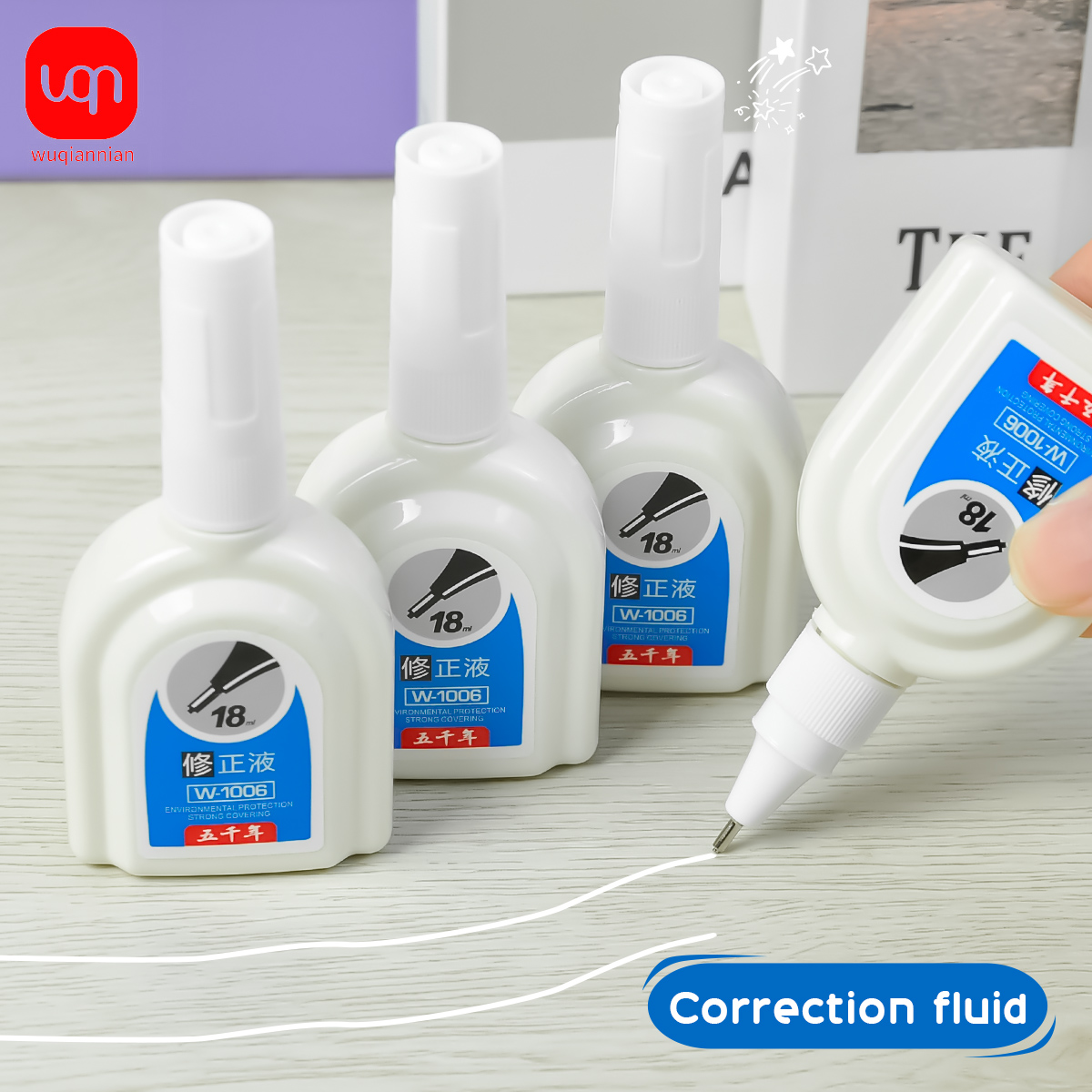 WQN-1/3/6PCS Simple White Corr - огляд і ціна Correction Fluid White