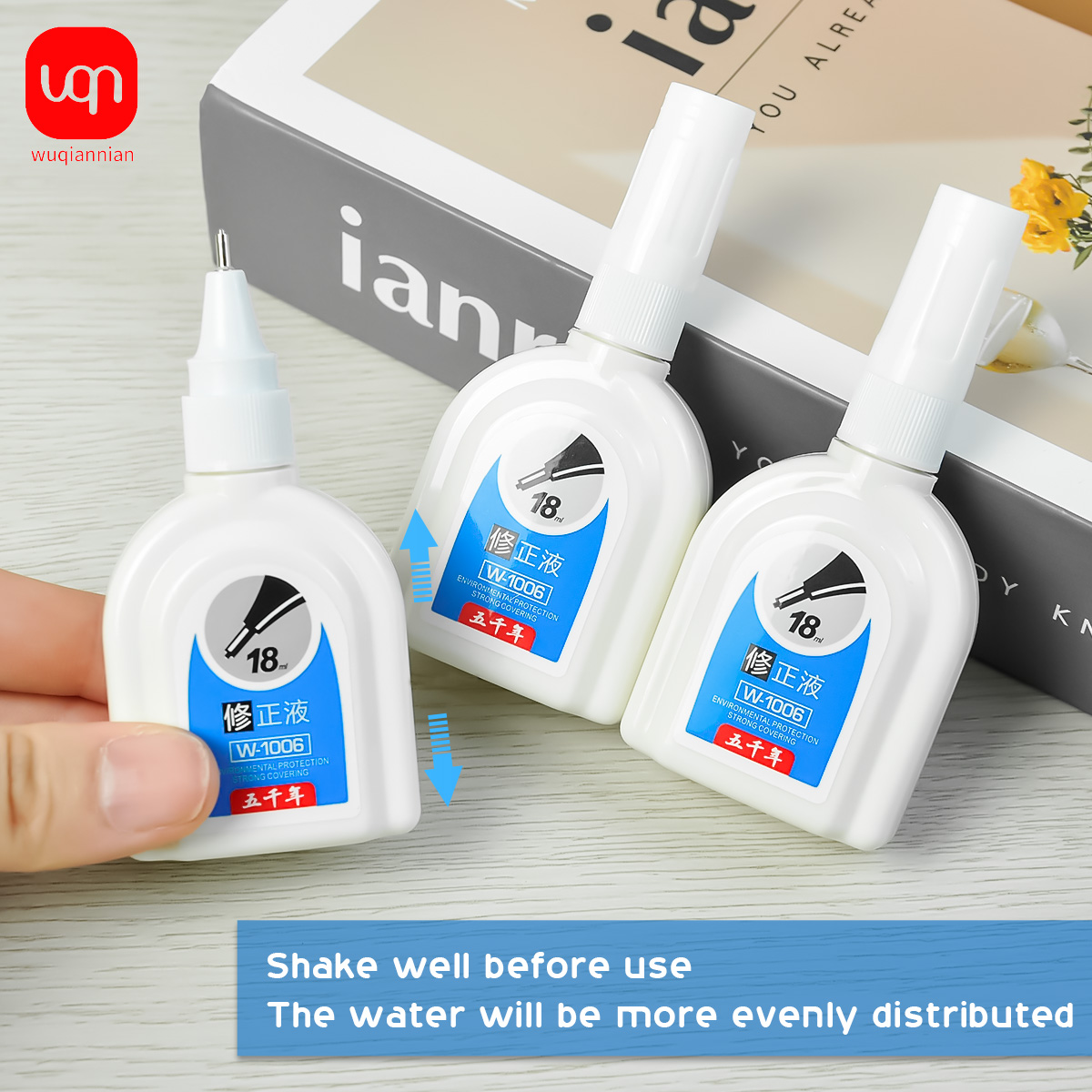 WQN-1/3/6PCS Simple White Corr - огляд і ціна Correction Fluid White
