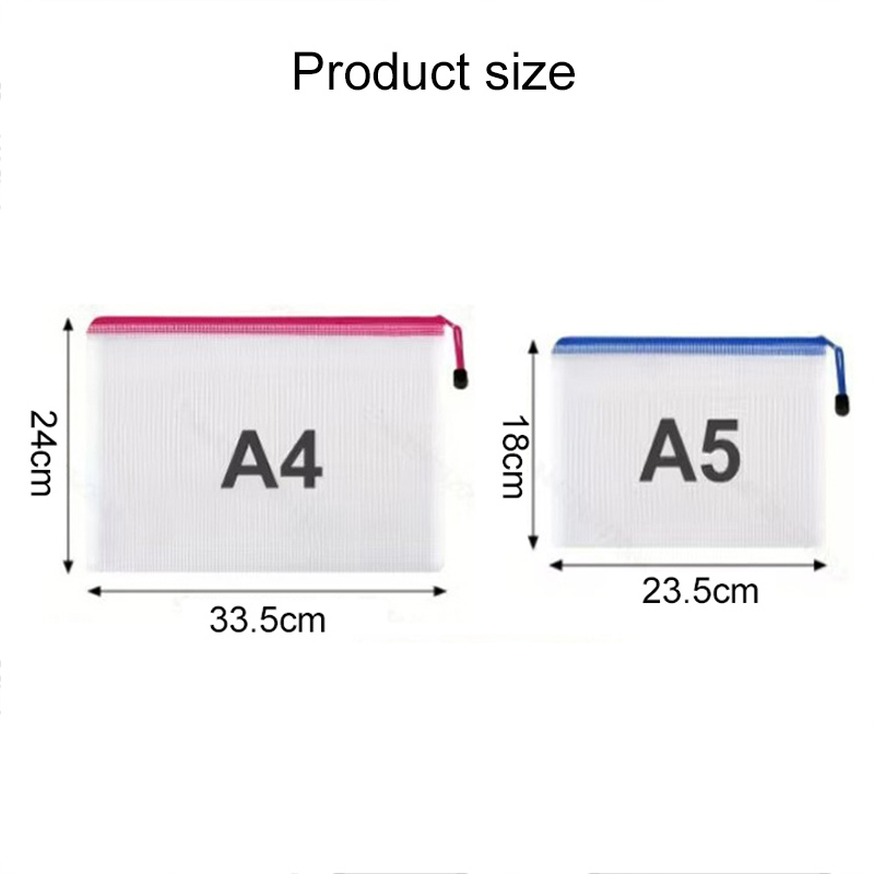 5/20PCS A4/A5 Mesh Zipper Pouc - огляд і ціна Portfolio Folder Zip