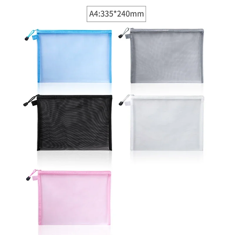 1Pcs A4/A5/A6 Mesh Zipper Pouc - огляд і ціна Portfolio Folder Zip