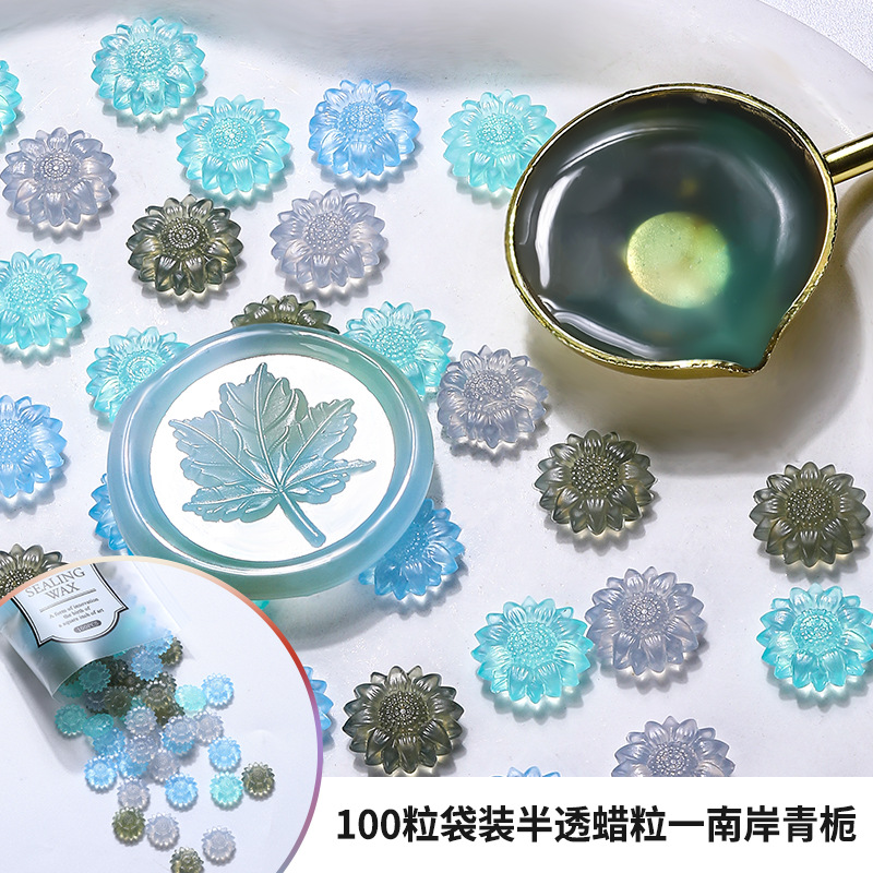 100pcs Translucent Sunflower S - огляд і ціна Wax Seal Stamp Kit