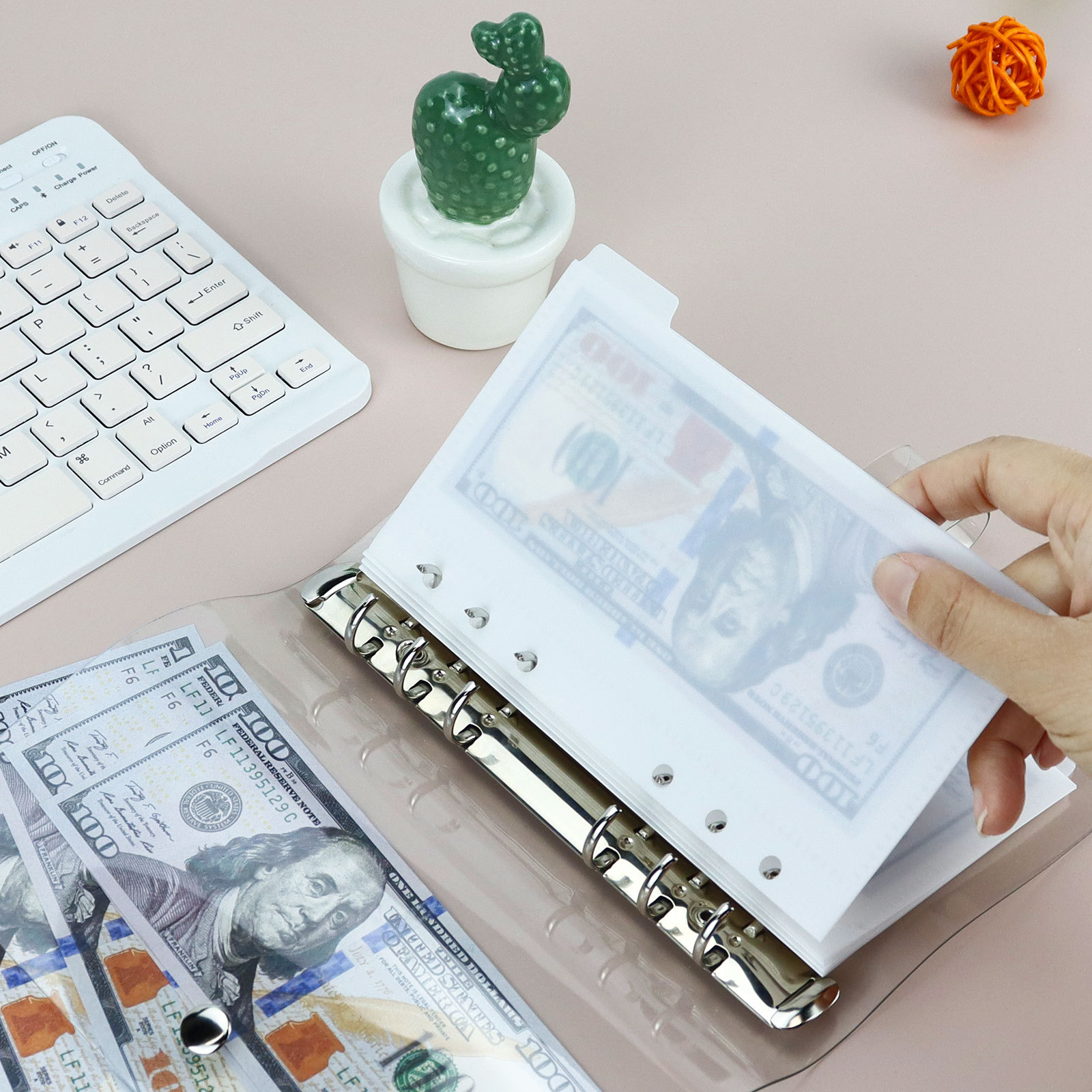 A6/A7 5Pcs Binder Pockets Bind - огляд і ціна Portfolio Folder Zip