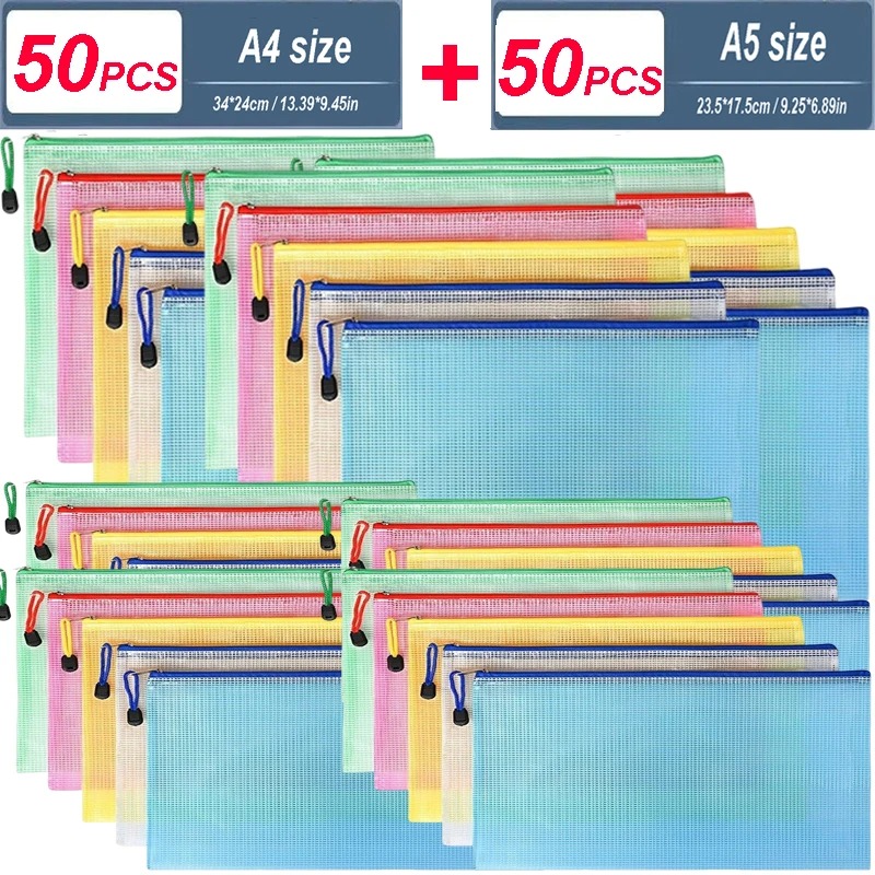 5/20/50/100PC Stationery Stora - огляд і ціна Portfolio Folder Zip