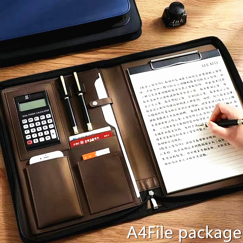 PU Leather Portafolio A4 Docum - огляд і ціна Portfolio Folder Zip